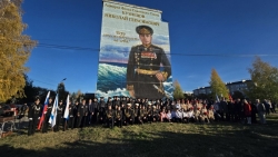 Церемония открытия мурала Николаю Герасимовичу Кузнецову