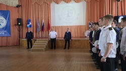 Торжественное построение, приуроченное к 150‑летию ГУМРФ
